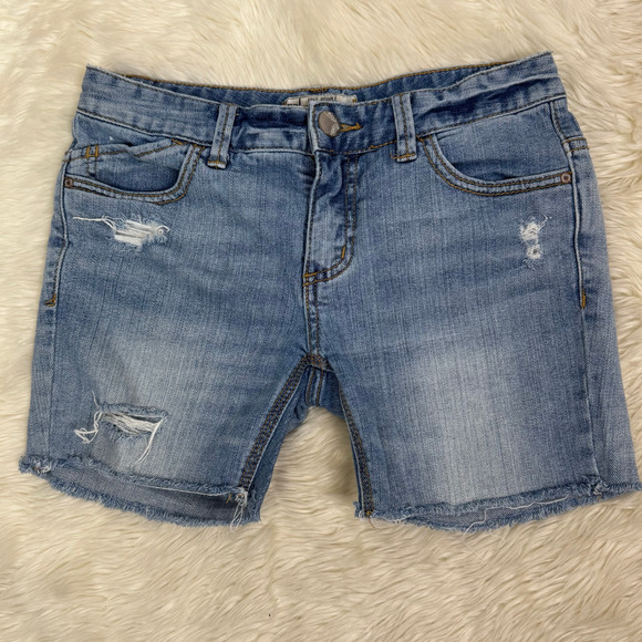 Free People Low Rise Distressed Cut Off Jean Shorts Size 25 - Picture 2 of 7